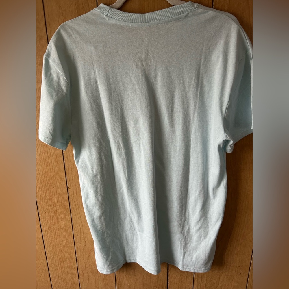 Isaac Morris Light Blue Casual T-Shirt Delusional - Picture 2 of 4